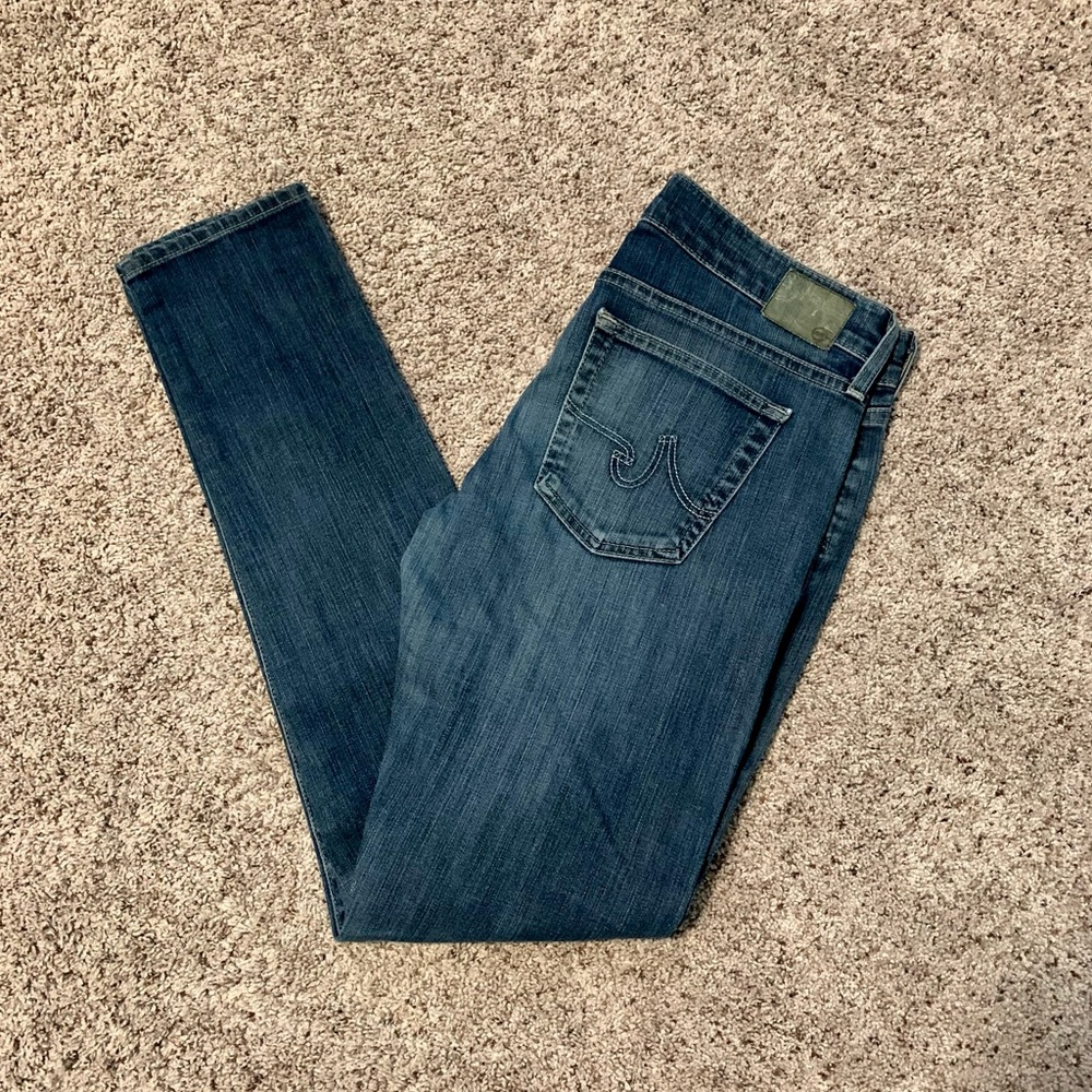 AG “Nikki” Relaxed Skinny in Medium Blue